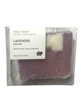 HANDCRAFTED & Natural Yuzu Soap Lavender Aloe Vera Bar
